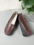Cowhide Leather Flats