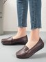 Cowhide Leather Flats