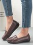 Cowhide Leather Flats