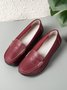 Cowhide Leather Flats
