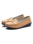 Cowhide Leather Flats