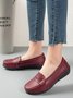 Cowhide Leather Flats