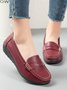 Cowhide Leather Flats