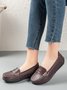Cowhide Leather Flats