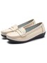 Cowhide Leather Flats