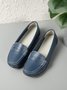 Cowhide Leather Flats