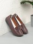 Cowhide Leather Flats