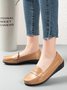 Cowhide Leather Flats