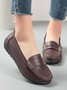 Cowhide Leather Flats