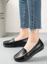 Cowhide Leather Flats