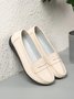 Cowhide Leather Flats