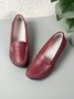 Cowhide Leather Flats