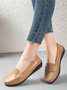 Cowhide Leather Flats