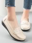 Cowhide Leather Flats