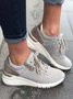 Wedge Heel Pu Leather Sneakers