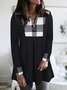 Casual Loosen Jersey V Neck Long Sleeve Top
