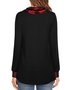Cotton Blends Regular Fit Casual Long Sleeve Top