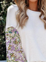 Floral Loosen Casual Long Sleeve Top