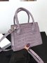 Pu Leather Zipper Women's Bags