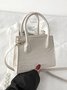 Pu Leather Zipper Women's Bags