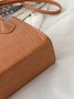 Pu Leather Zipper Women's Bags