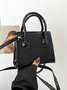 Pu Leather Zipper Women's Bags