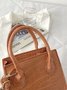Pu Leather Zipper Women's Bags