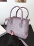 Pu Leather Zipper Women's Bags