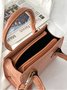 Pu Leather Zipper Women's Bags