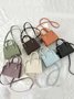 Pu Leather Zipper Women's Bags