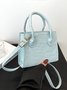 Pu Leather Zipper Women's Bags