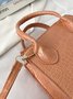 Pu Leather Zipper Women's Bags