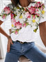 Casual Regular Fit Floral T-shirt
