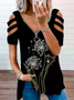 Cotton Blends Dandelion Casual Loosen T-shirt