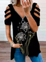 Cotton Blends Dandelion Casual Loosen T-shirt
