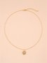 Simple Sunflower Alloy Necklace