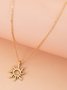 Simple Sunflower Alloy Necklace