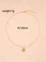 Simple Sunflower Alloy Necklace