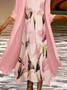 Polyester Fibre Floral Dress