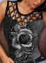 Crew Neck Cotton Regular Fit Casual Tank & Cami