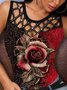 Crew Neck Cotton Regular Fit Casual Tank & Cami