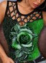 Crew Neck Cotton Regular Fit Casual Tank & Cami
