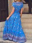 V Neck Vacation Regular Fit Dress