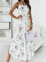 Regular Fit Floral Vacation Dress