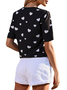 V Neck Vacation Heart T-shirt