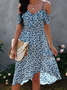 Vacation Spaghetti Floral Floral Dress