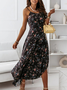 Regular Fit Floral Vacation Dress