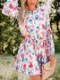 Floral Vacation Loosen Floral Dress