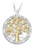 Rhinestone Tree Of Life Necklace