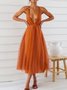 Party Spaghetti Regular Fit Summer Dress